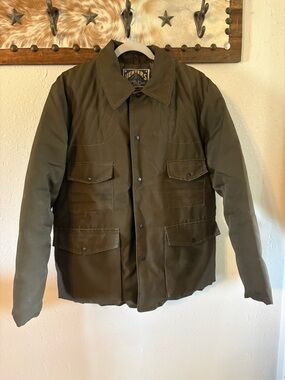 HERTERS HUDSON BAY Olive Field Jacket with Flap Pockets